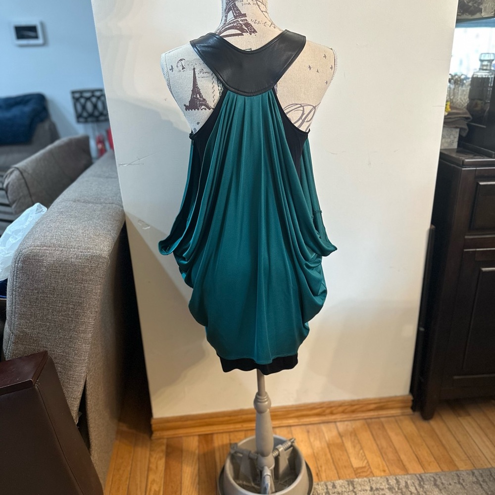 Mara Hoffman Teal and Black Dress